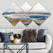 Conjunto Decorativo MDF Multicolor 4 Peças - Impressão UV Premium para Parede