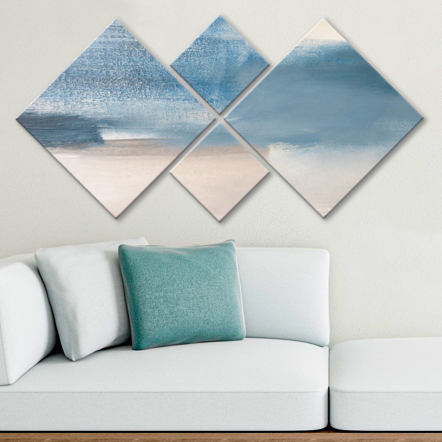 Conjunto Decorativo MDF Multicolor 4 Peças - Impressão UV Premium para Parede