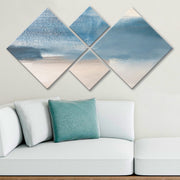 Conjunto Decorativo MDF Multicolor 4 Peças - Impressão UV Premium para Parede