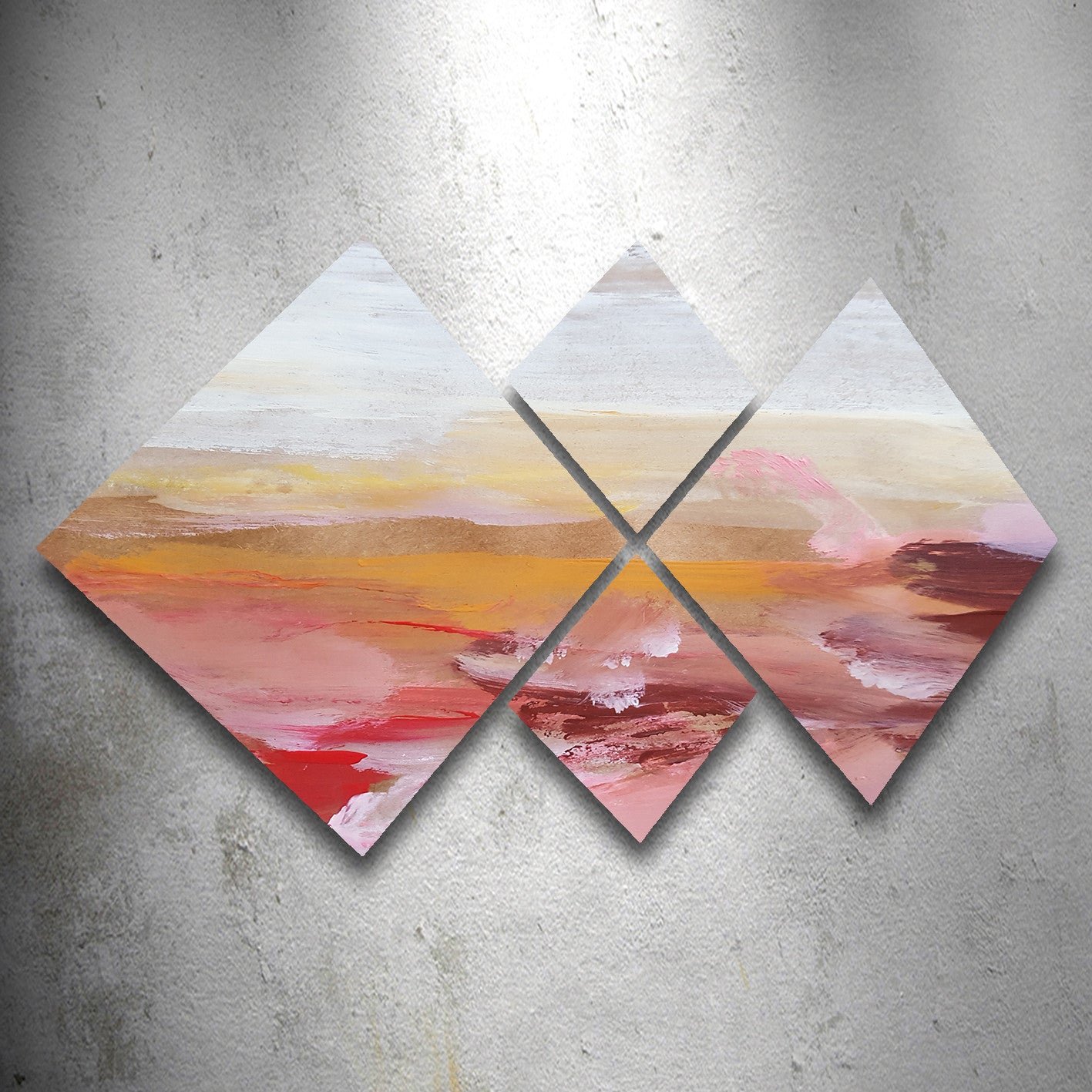 Conjunto Decorativo MDF Multicolor 4 Peças - Impressão UV Premium para Parede