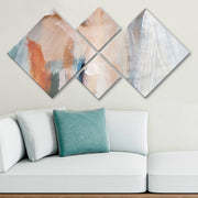 Conjunto Decorativo MDF Multicolor 4 Peças - Impressão UV Premium para Parede