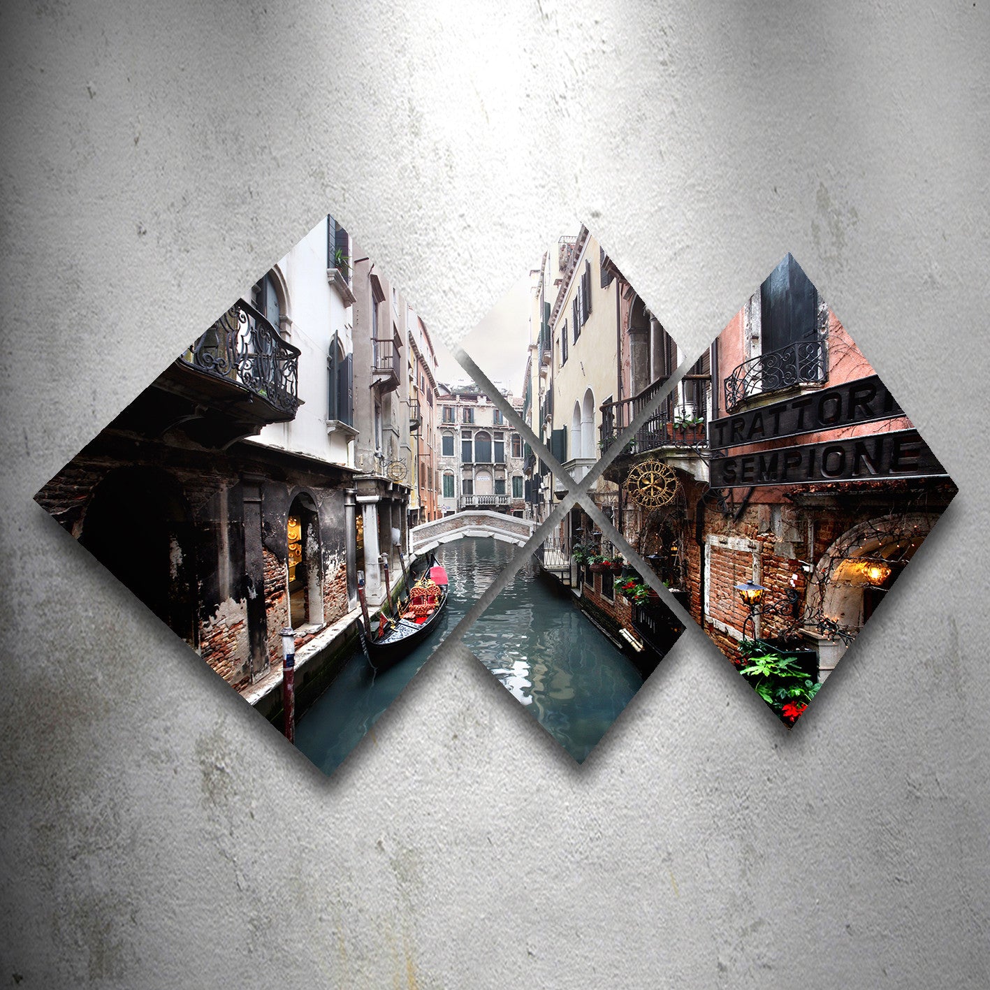 Conjunto Decorativo MDF Multicolor 4 Peças - Impressão UV Premium para Parede