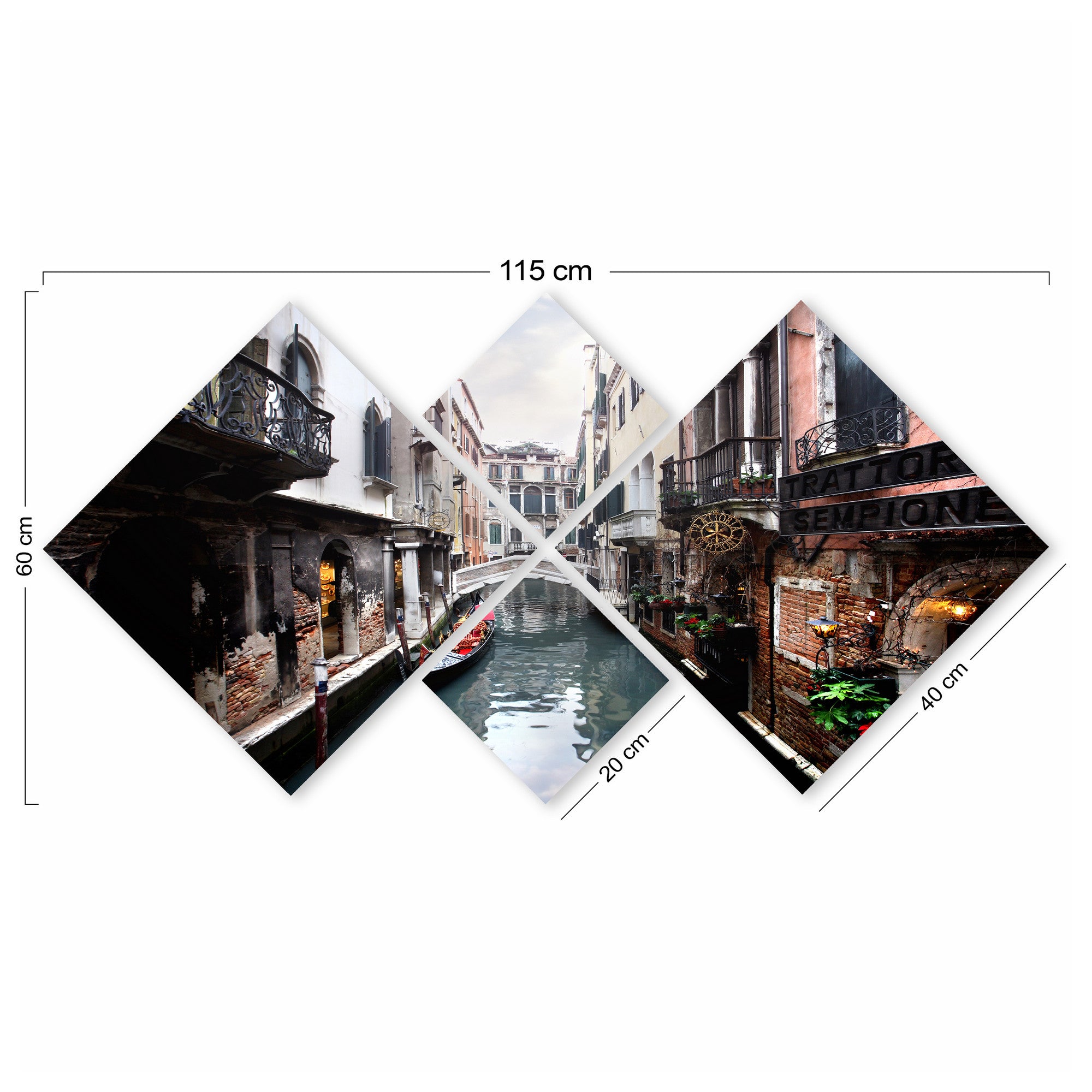 Conjunto Decorativo MDF Multicolor 4 Peças - Impressão UV Premium para Parede