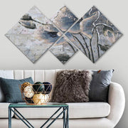 Conjunto Decorativo MDF Multicolor 4 Peças - Impressão UV Premium para Parede