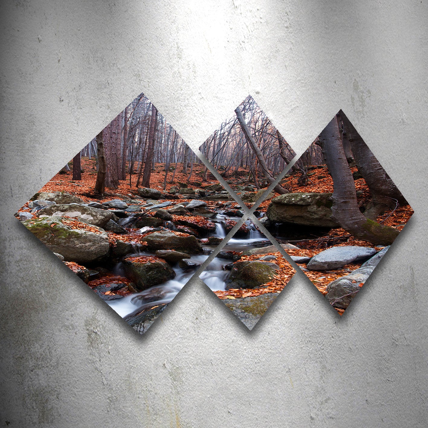 Conjunto Decorativo MDF Multicolor 4 Peças - Impressão UV Premium para Parede