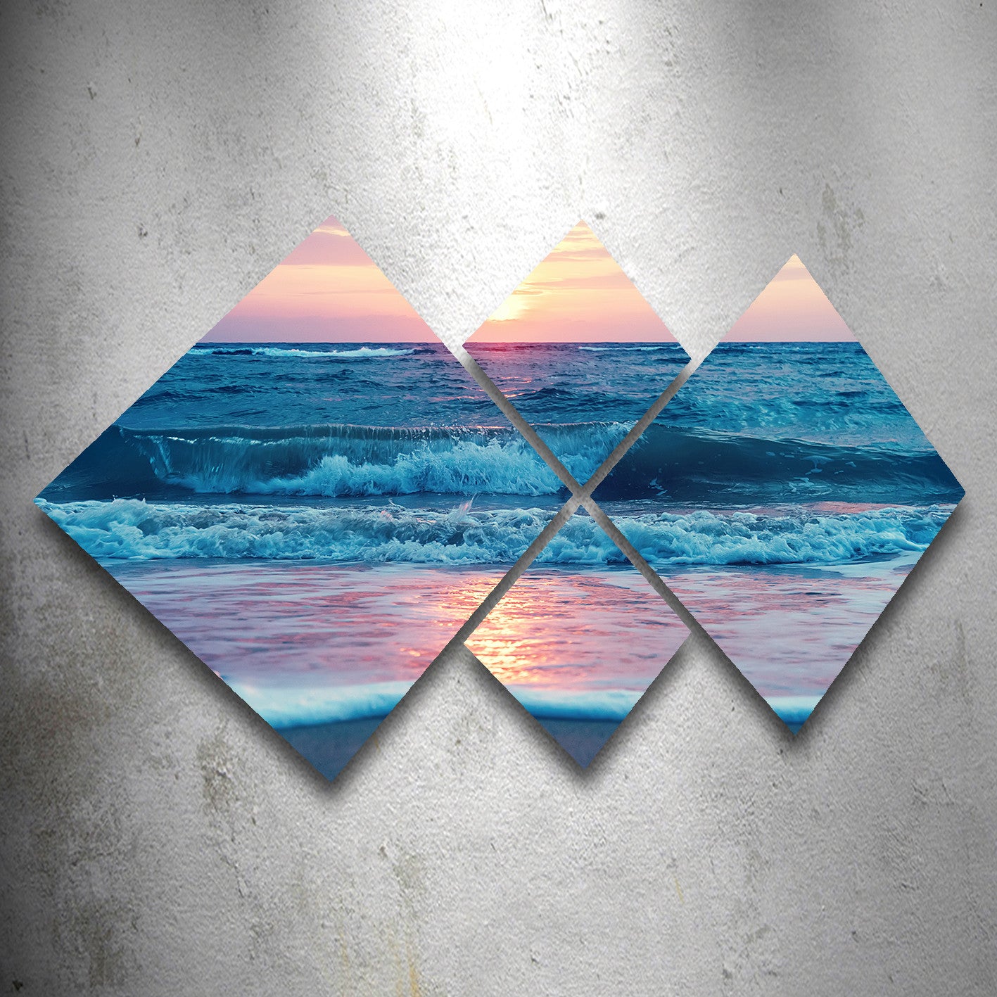 Conjunto Decorativo MDF Multicolor 4 Peças - Impressão UV Premium para Parede