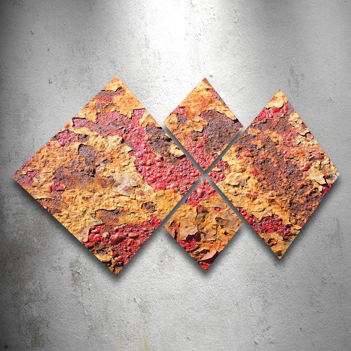 Conjunto Decorativo MDF Multicolor 4 Peças - Impressão UV Premium para Parede