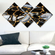 Conjunto Decorativo MDF Multicolor 4 Peças - Impressão UV Premium para Parede