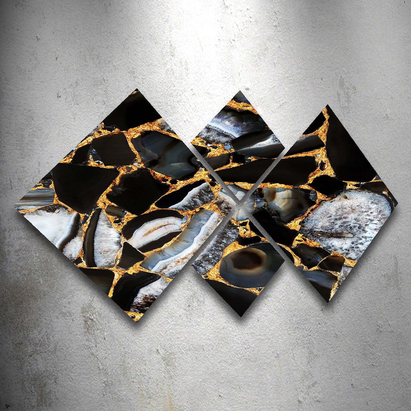 Conjunto Decorativo MDF Multicolor 4 Peças - Impressão UV Premium para Parede