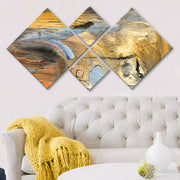 Conjunto Decorativo MDF Multicolor 4 Peças - Impressão UV Premium para Parede