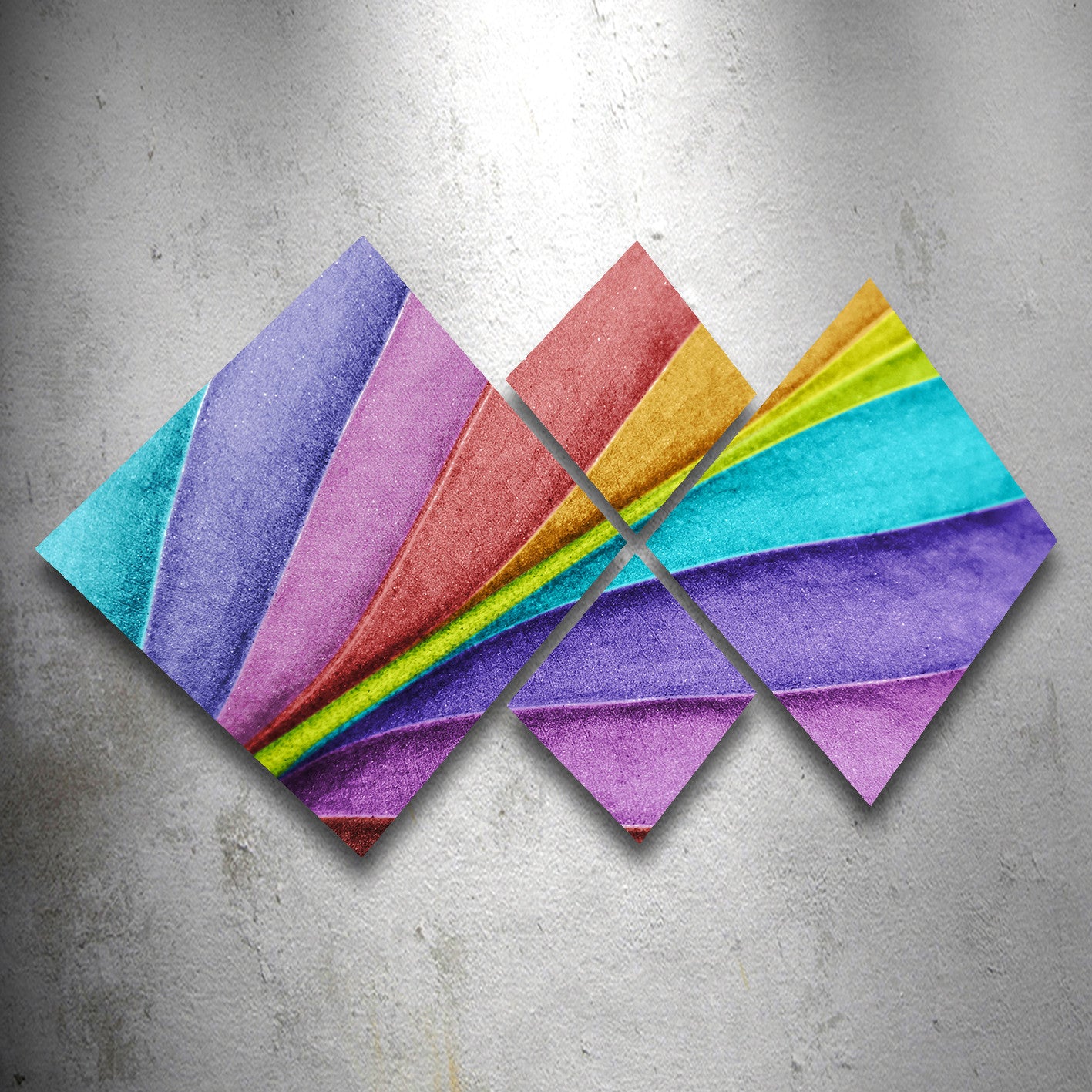 Conjunto Decorativo MDF Multicolor 4 Peças - Impressão UV Premium para Parede