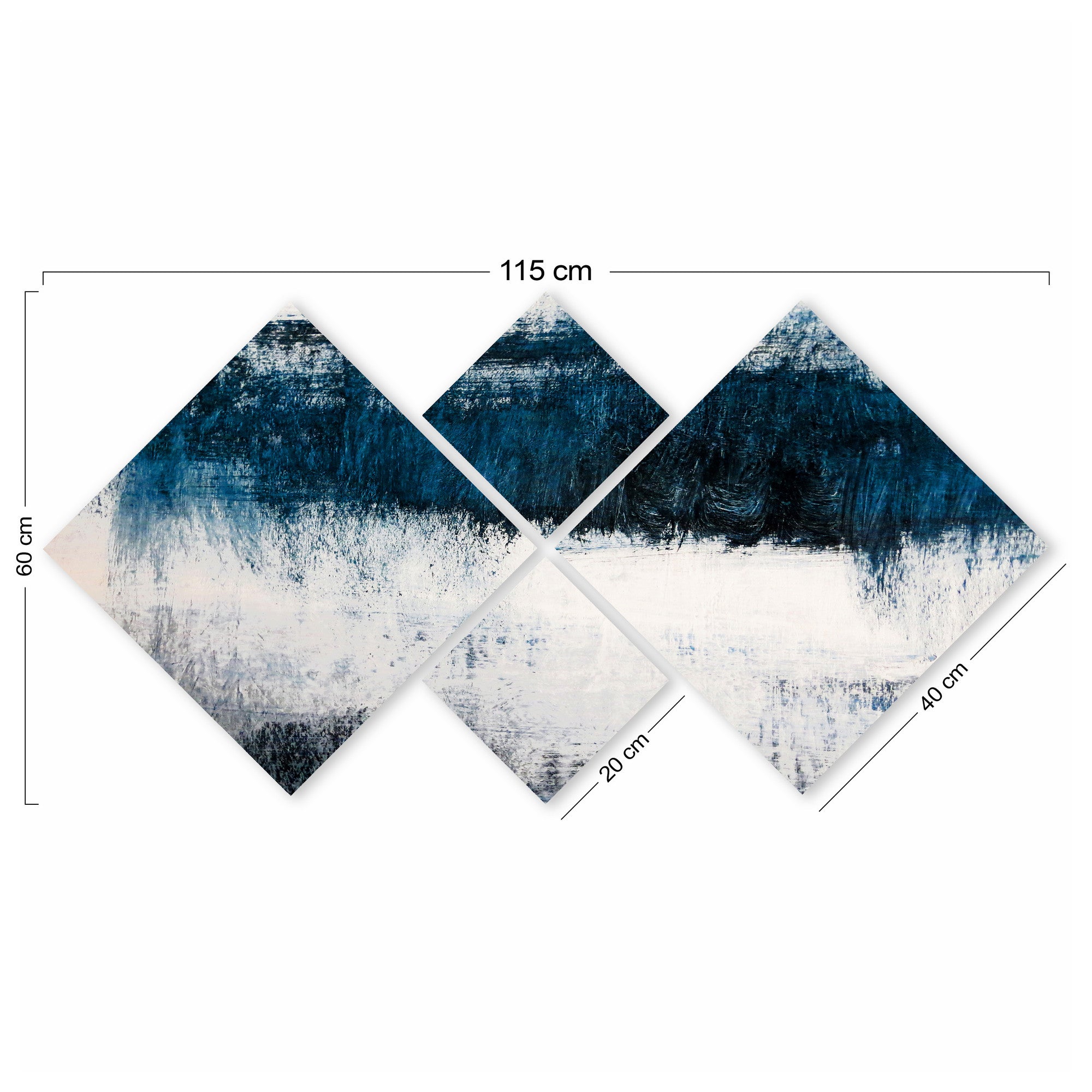 Conjunto Decorativo MDF Multicolor 4 Peças - Impressão UV Premium para Parede