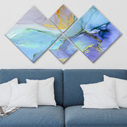 Conjunto Decorativo MDF Multicolor 4 Peças - Impressão UV Premium para Parede