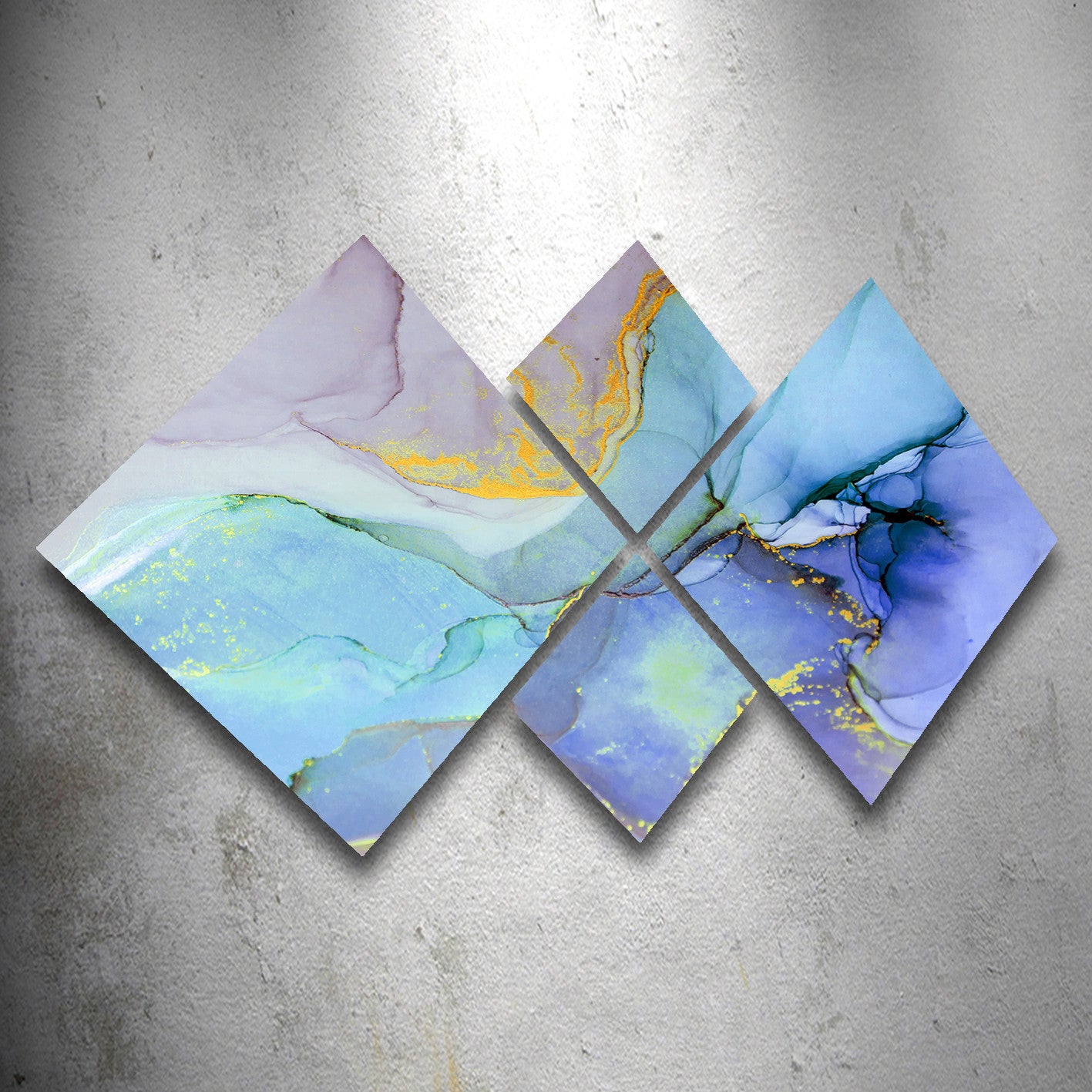 Conjunto Decorativo MDF Multicolor 4 Peças - Impressão UV Premium para Parede