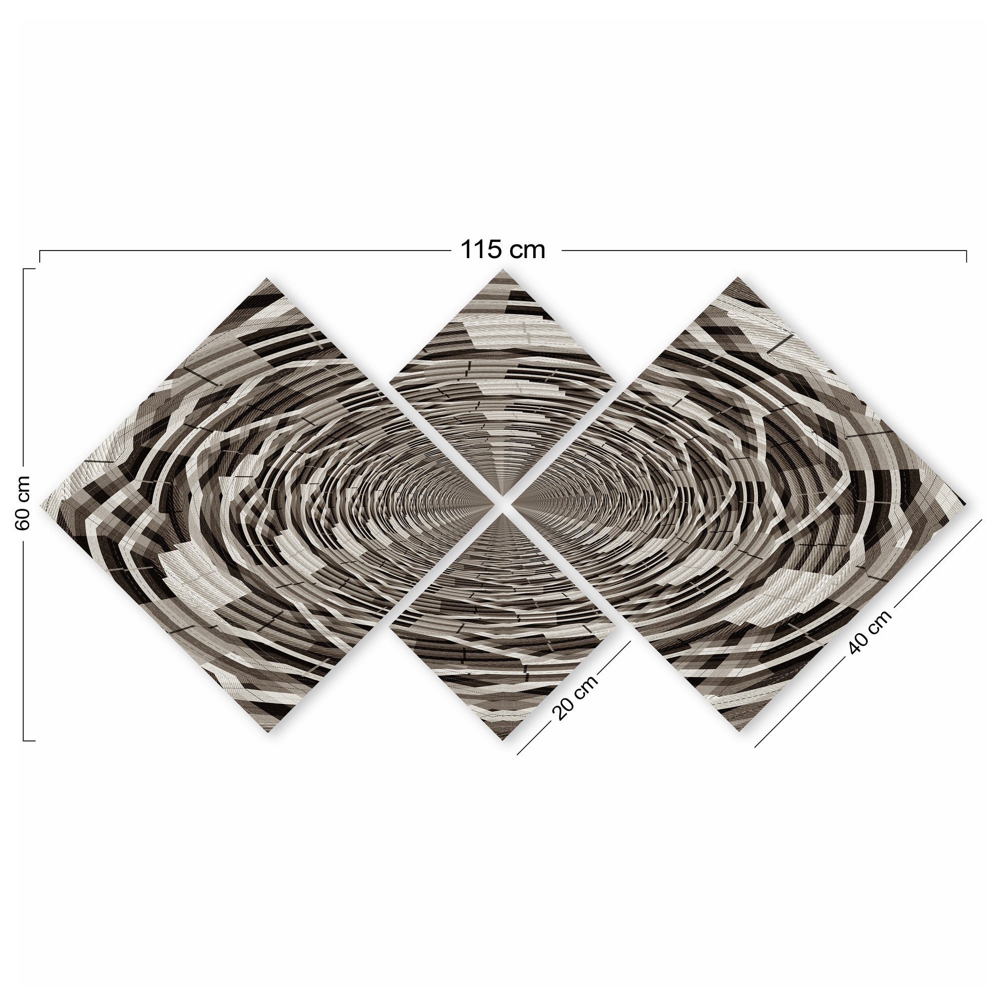 Conjunto Decorativo MDF Multicolor 4 Peças - Impressão UV Premium para Parede