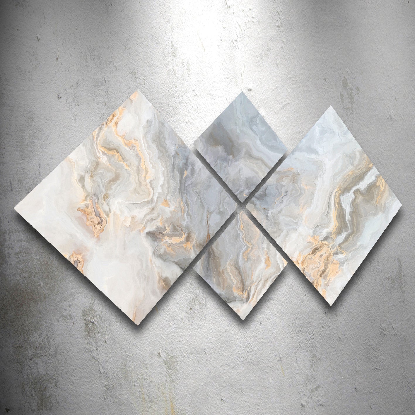 Conjunto Decorativo MDF Multicolor 4 Peças - Impressão UV Premium para Parede