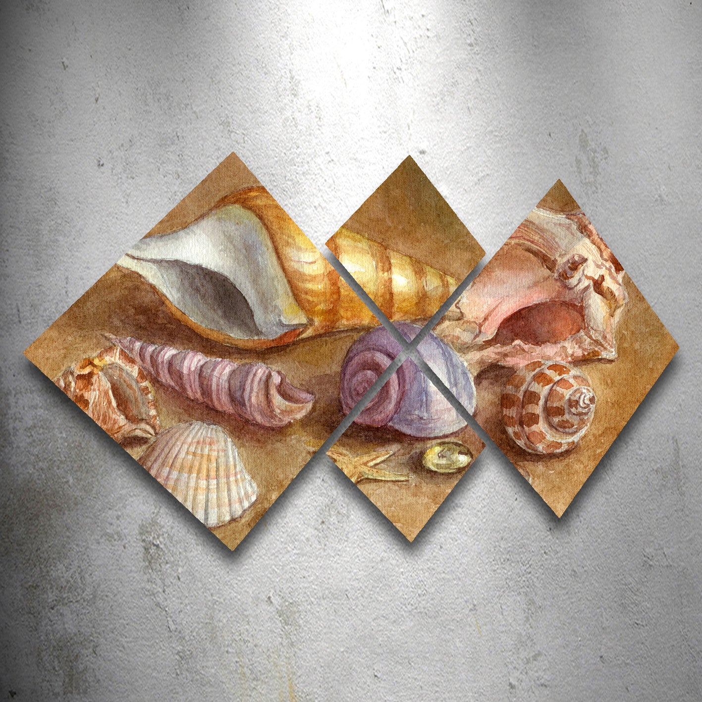 Conjunto Decorativo MDF Multicolor 4 Peças - Impressão UV Premium para Parede