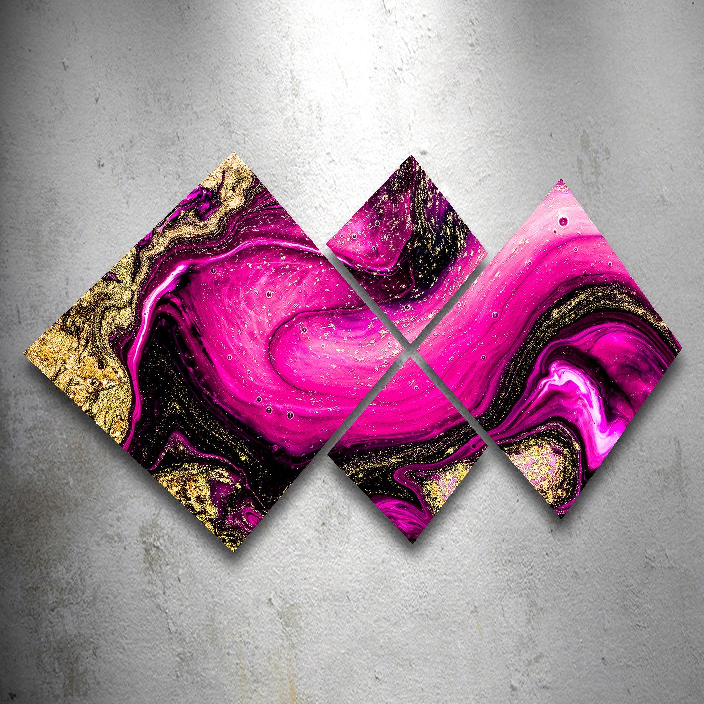 Conjunto Decorativo MDF Multicolor 4 Peças - Impressão UV Premium para Parede