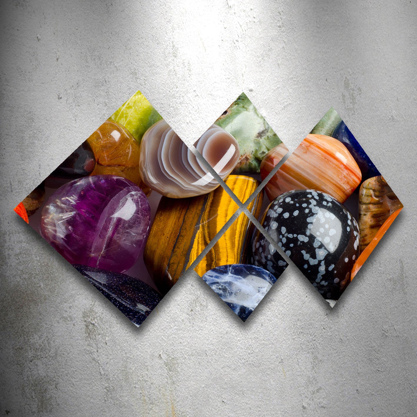 Conjunto Decorativo MDF Multicolor 4 Peças - Impressão UV Premium para Parede