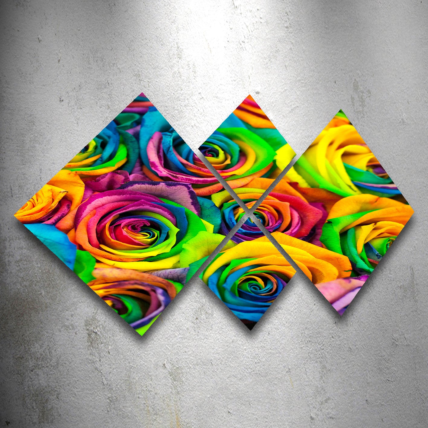 Conjunto Decorativo MDF Multicolor 4 Peças - Impressão UV Premium para Parede