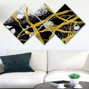 Conjunto Decorativo MDF Multicolor 4 Peças - Impressão UV Premium para Parede