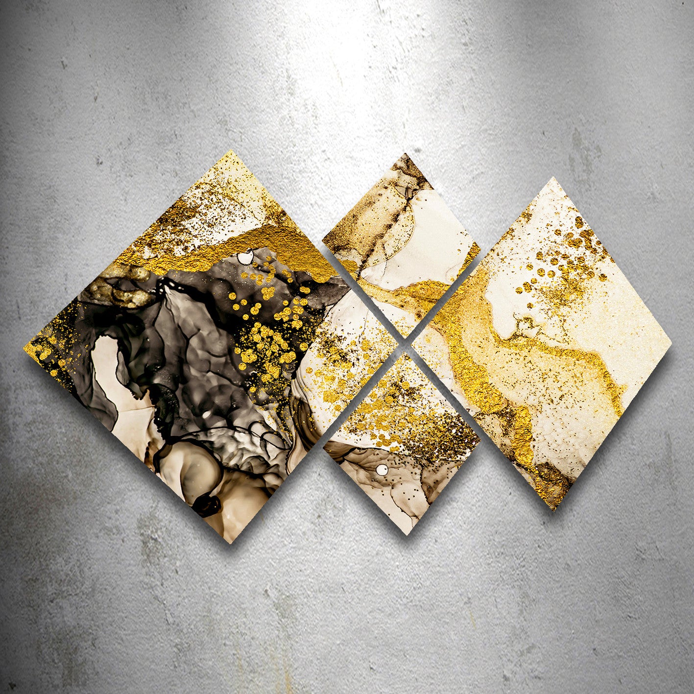 Conjunto Decorativo MDF Multicolor 4 Peças - Impressão UV Premium para Parede