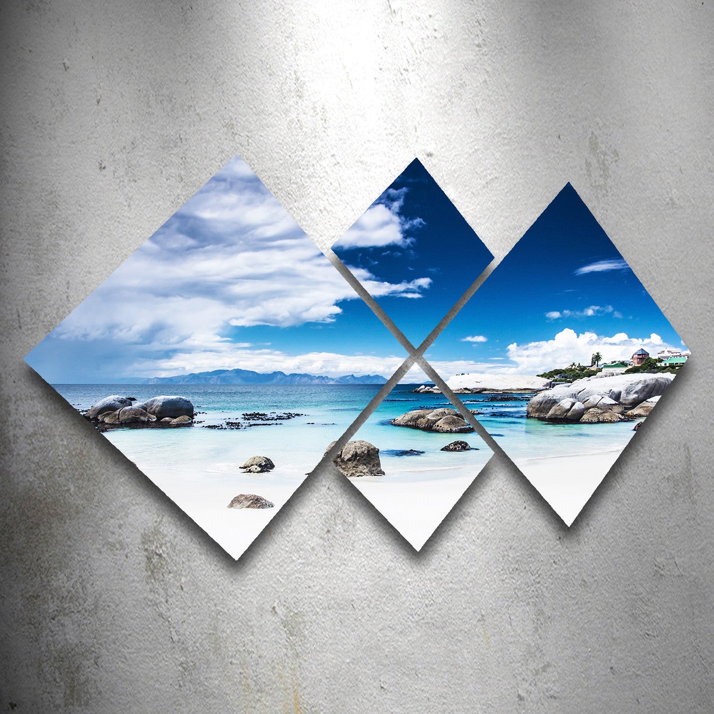 Conjunto Decorativo MDF Multicolor 4 Peças - Impressão UV Premium para Parede