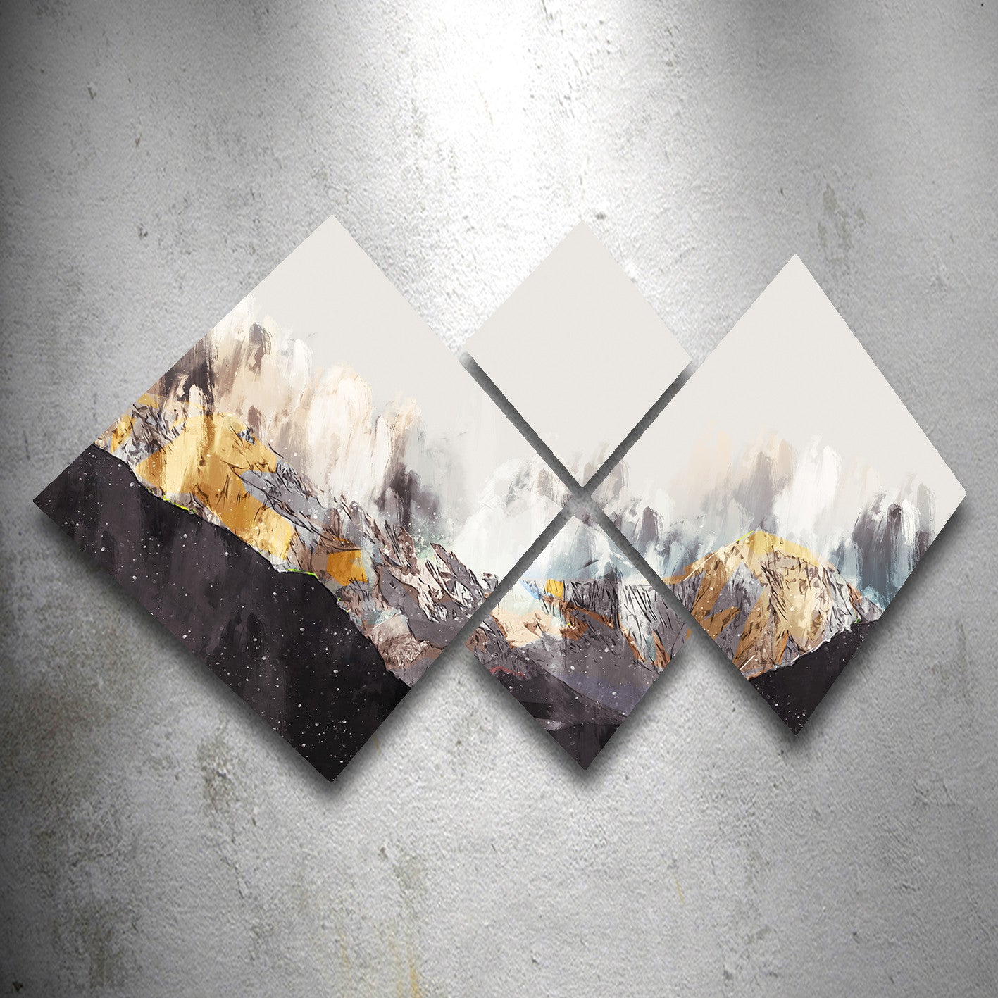 Conjunto Decorativo MDF Multicolor 4 Peças - Impressão UV Premium para Parede