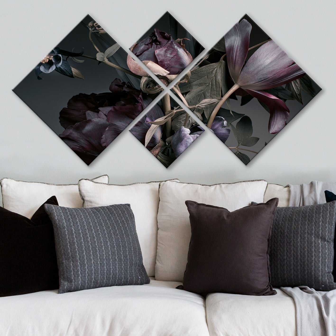 Conjunto Decorativo MDF Multicolor 4 Peças - Impressão UV Premium para Parede