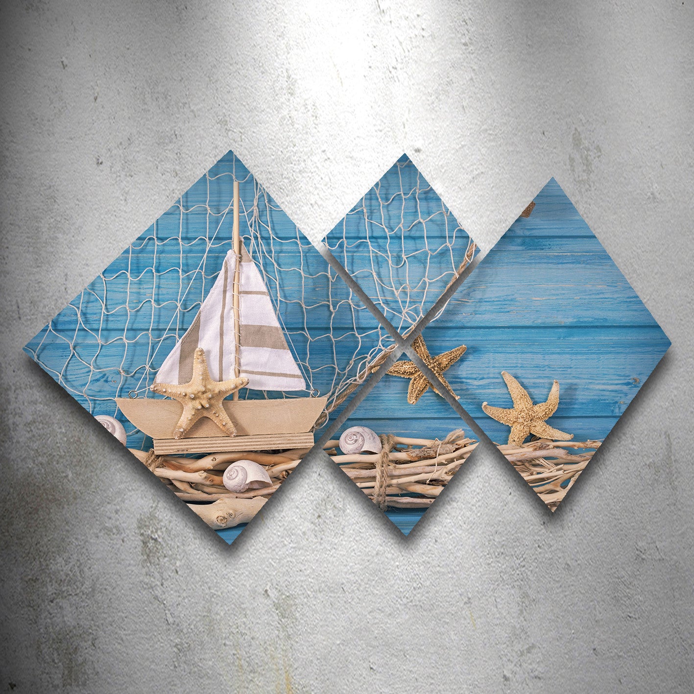 Conjunto Decorativo MDF Multicolor 4 Peças - Impressão UV Premium para Parede