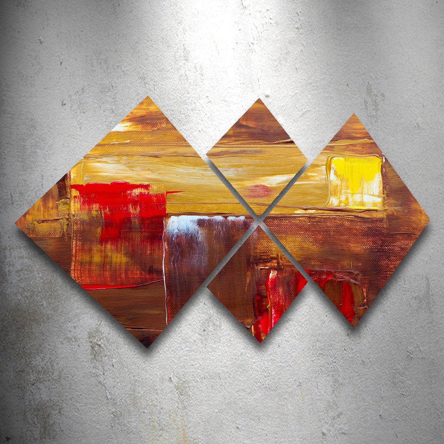 Conjunto Decorativo MDF Multicolor 4 Peças - Impressão UV Premium para Parede