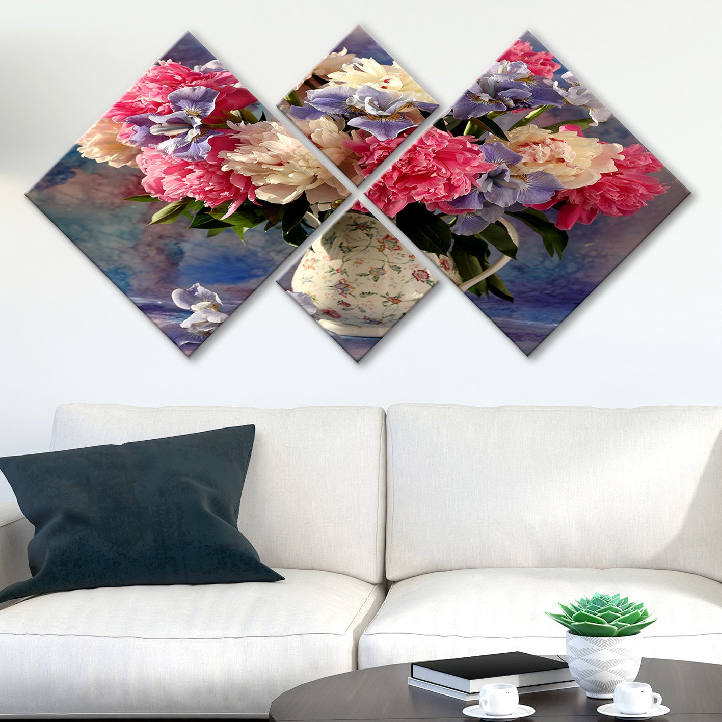 Conjunto Decorativo MDF Multicolor 4 Peças - Impressão UV Premium para Parede