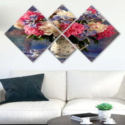 Conjunto Decorativo MDF Multicolor 4 Peças - Impressão UV Premium para Parede