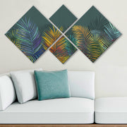 Conjunto Decorativo MDF Multicolor 4 Peças - Impressão UV Premium para Parede