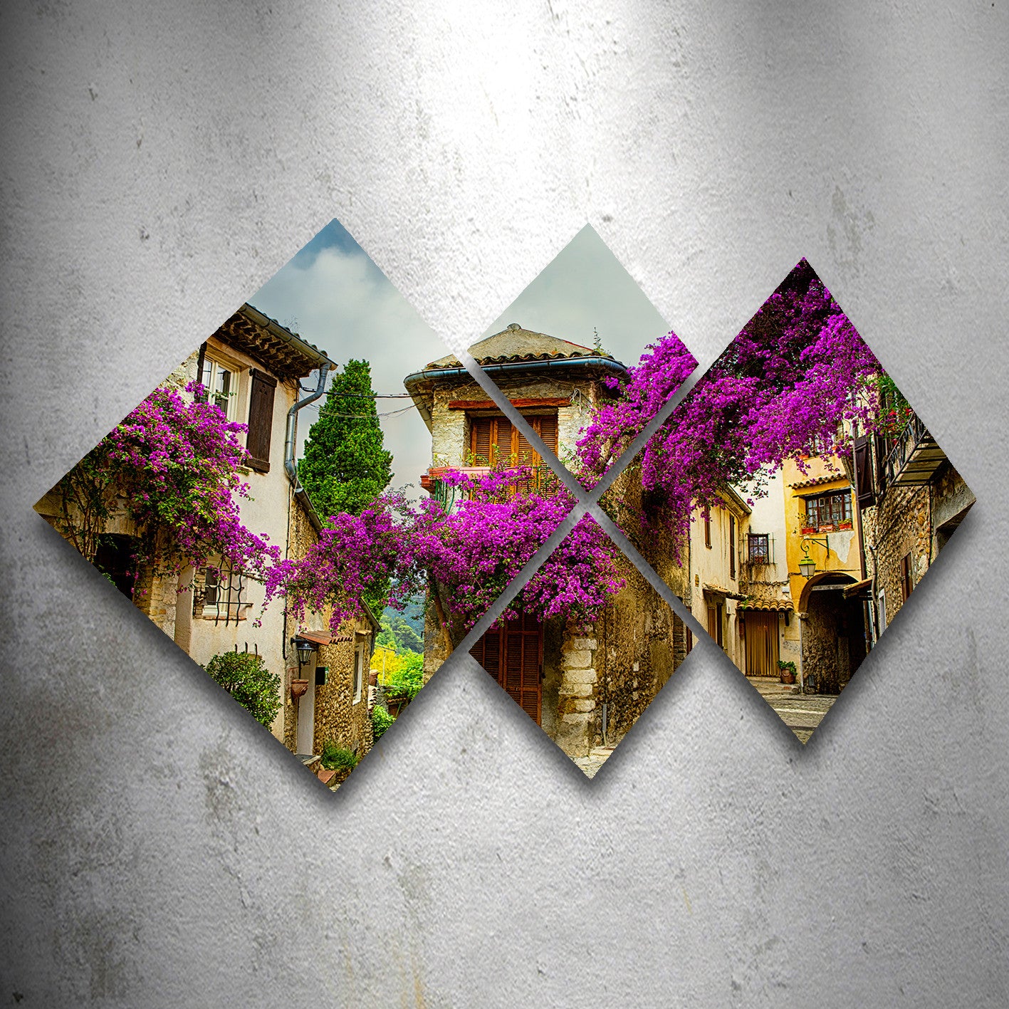 Conjunto Decorativo MDF Multicolor 4 Peças - Impressão UV Premium para Parede