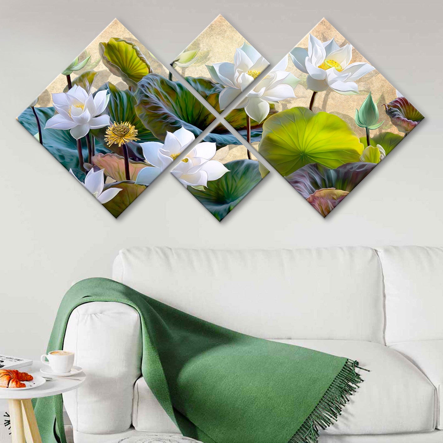 Conjunto Decorativo MDF Multicolor 4 Peças - Impressão UV Premium para Parede