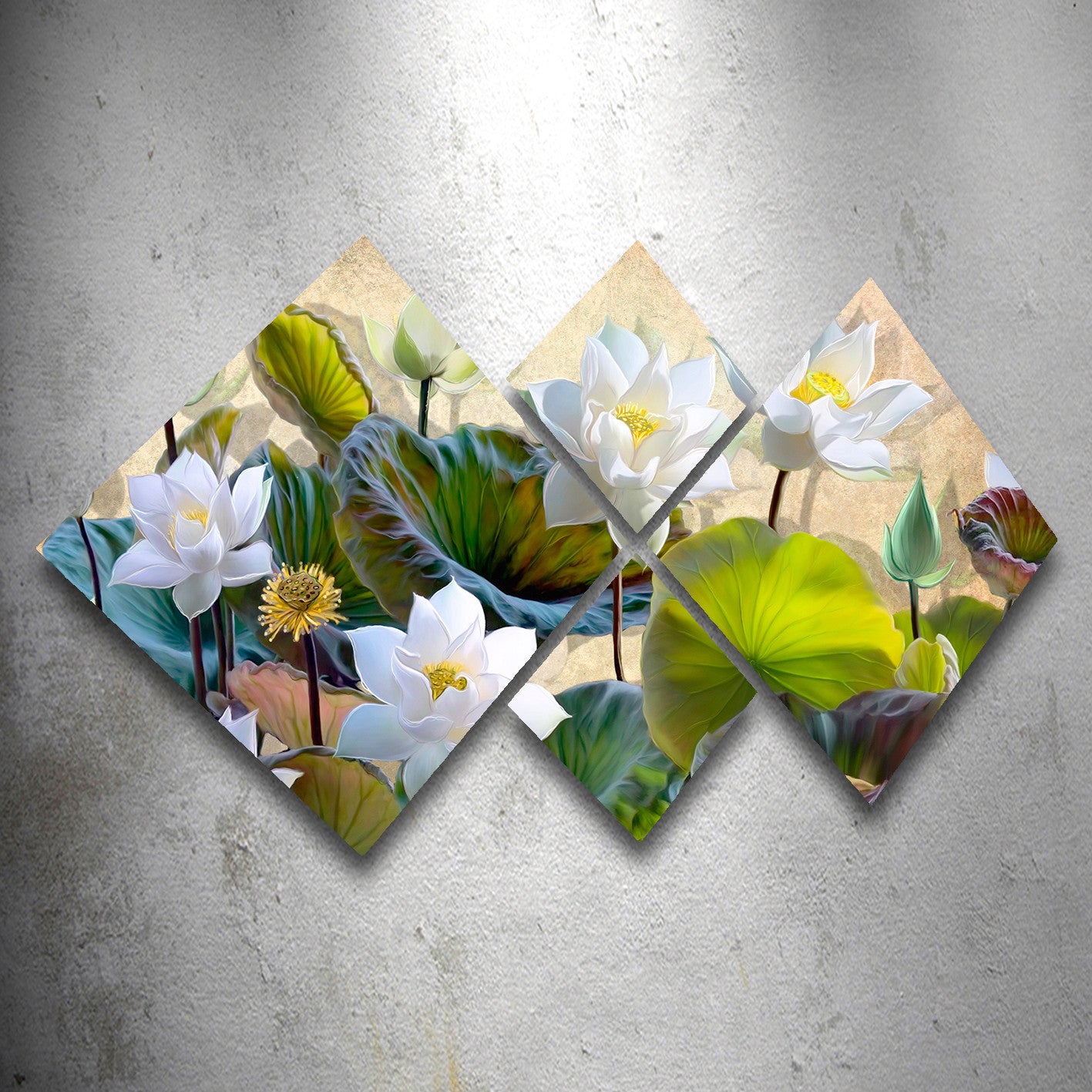 Conjunto Decorativo MDF Multicolor 4 Peças - Impressão UV Premium para Parede