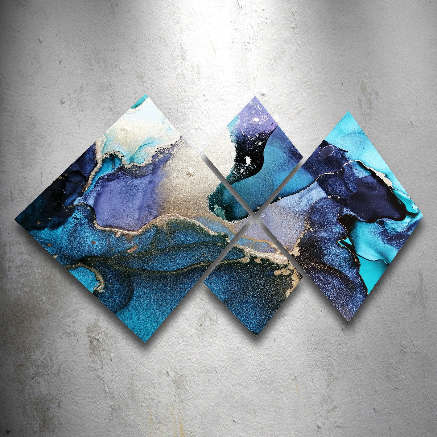 Conjunto Decorativo MDF Multicolor 4 Peças - Impressão UV Premium para Parede