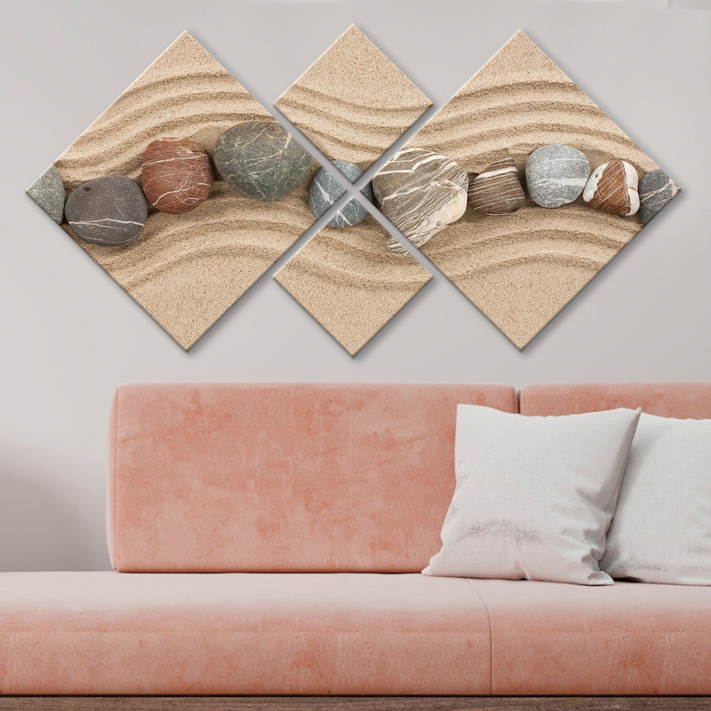 Conjunto Decorativo MDF Multicolor 4 Peças - Impressão UV Premium para Parede