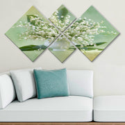 Conjunto Decorativo MDF Multicolor 4 Peças - Impressão UV Premium para Parede