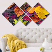 Conjunto Decorativo MDF Multicolor 4 Peças - Impressão UV Premium para Parede