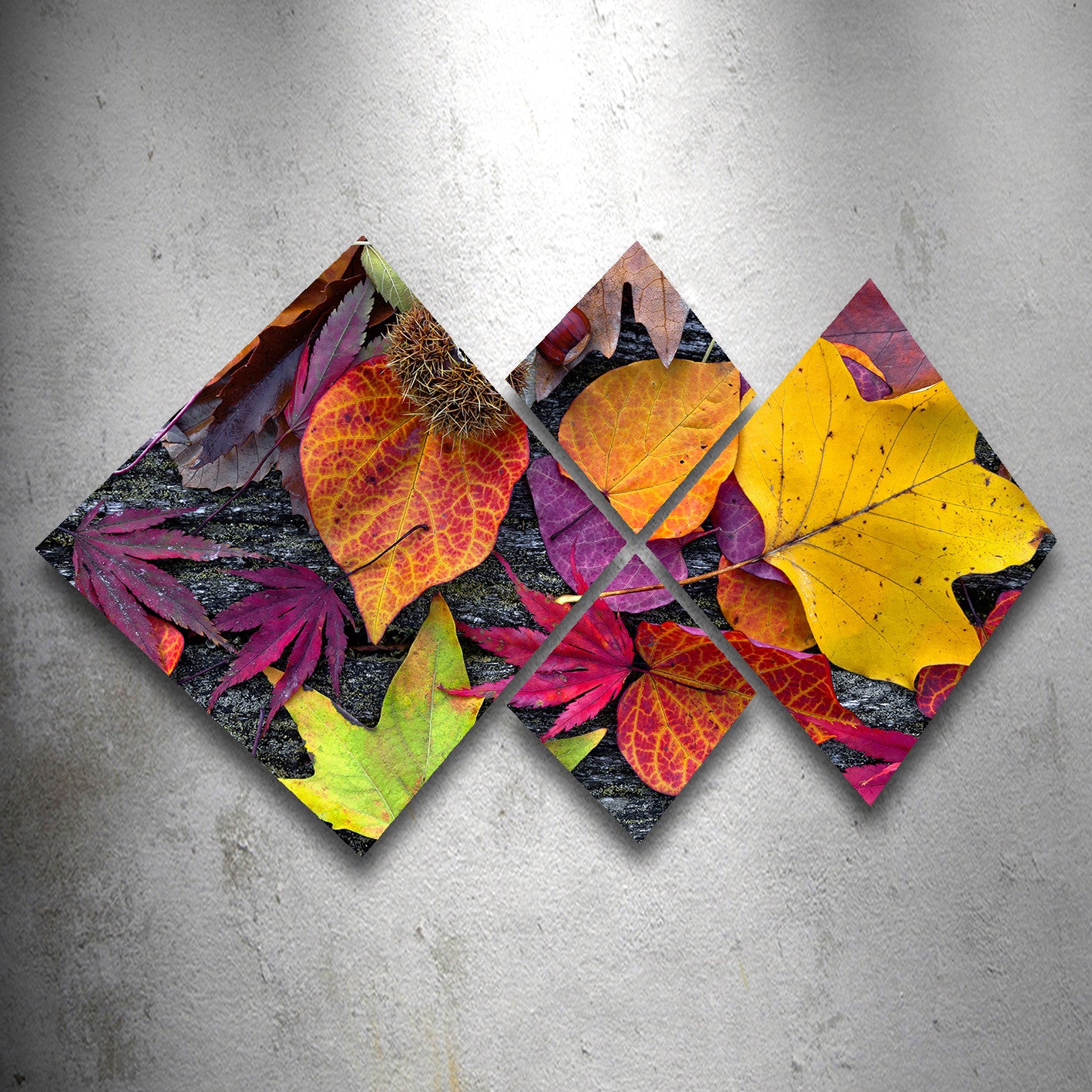 Conjunto Decorativo MDF Multicolor 4 Peças - Impressão UV Premium para Parede