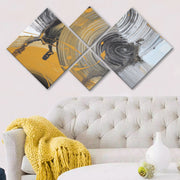 Conjunto Decorativo MDF Multicolor 4 Peças - Impressão UV Premium para Parede