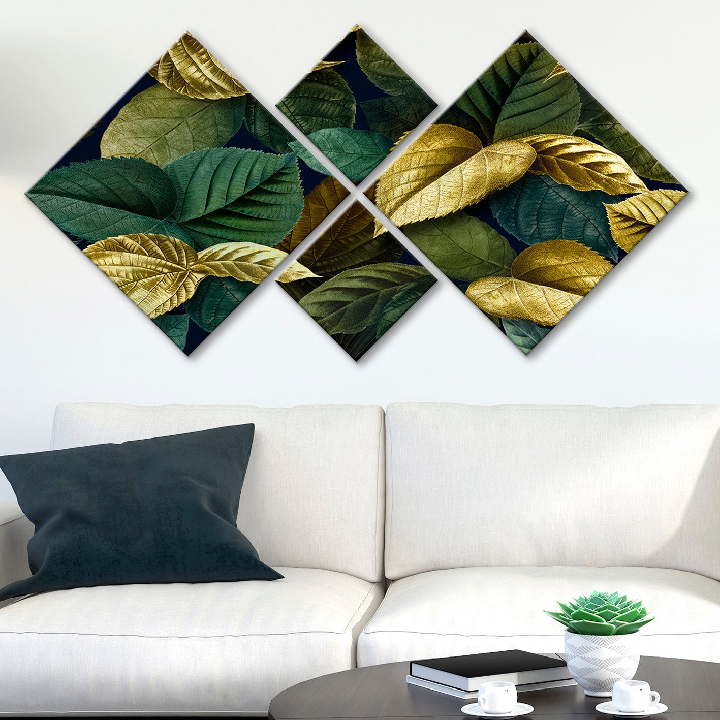 Conjunto Decorativo MDF Multicolor 4 Peças - Impressão UV Premium para Parede