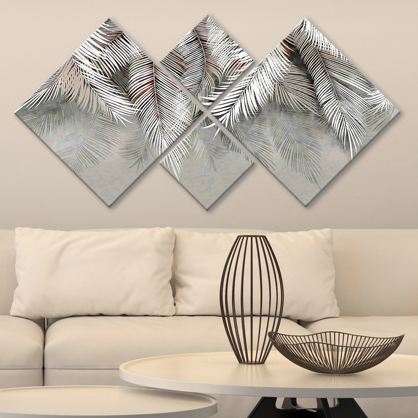 Conjunto Decorativo MDF Multicolor 4 Peças - Impressão UV Premium para Parede