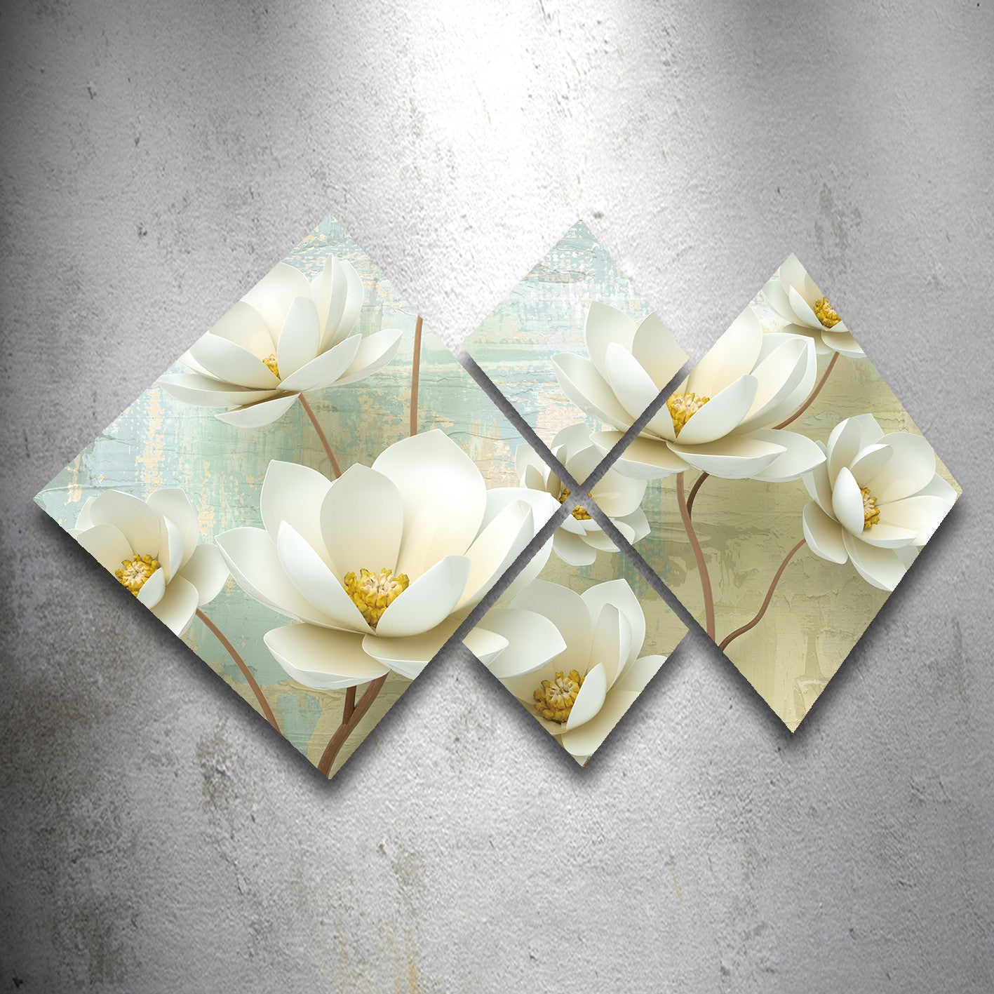 Conjunto Decorativo MDF Multicolor 4 Peças - Impressão UV Premium para Parede