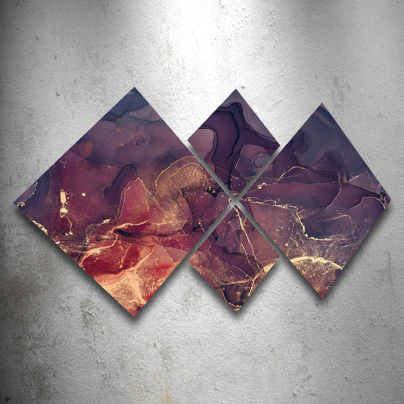 Conjunto Decorativo MDF Multicolor 4 Peças - Impressão UV Premium para Parede