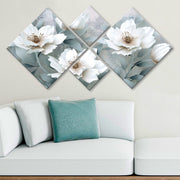 Conjunto Decorativo MDF Multicolor 4 Peças - Impressão UV Premium para Parede