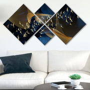 Conjunto Decorativo MDF Multicolor 4 Peças - Impressão UV Premium para Parede