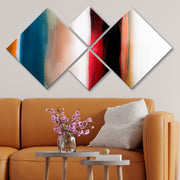 Conjunto Decorativo MDF Multicolor 4 Peças - Impressão UV Premium para Parede